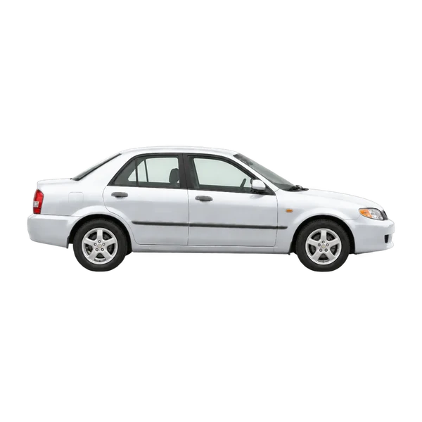 2001 Mazda 323 in Silber, Ansicht: Seite (nach rechts gewandt)