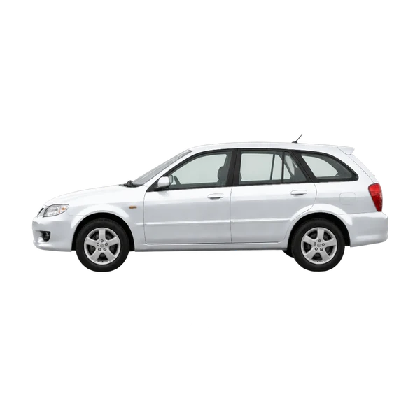 2001 Mazda 323F in Silber, Ansicht: Seite (nach links gerichtet)