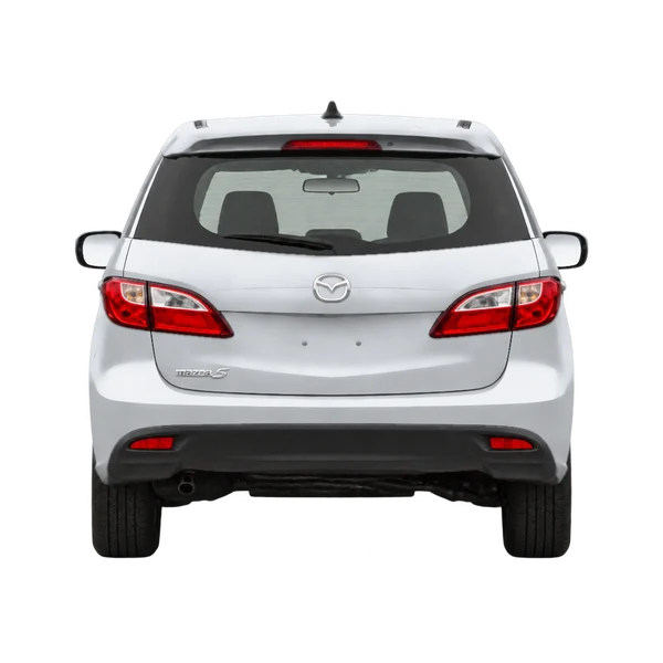 シルバーの2013 Mazda 5（リアビュー）