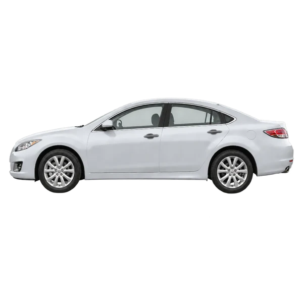 シルバーの2012 Mazda 6（側面（左向き）ビュー）