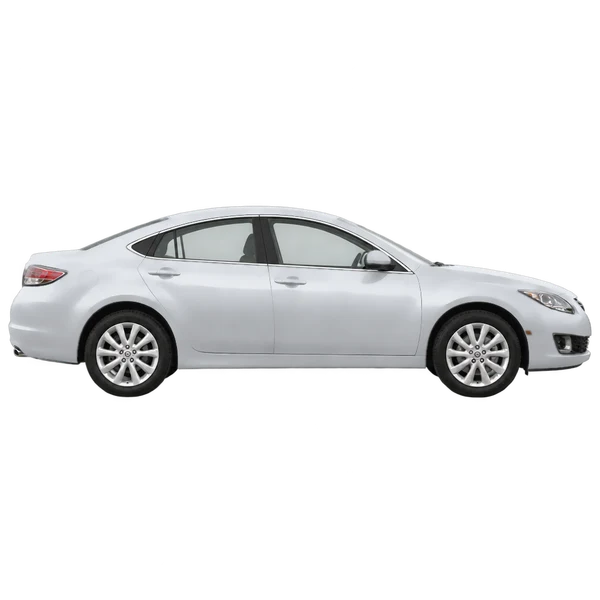 シルバーの2012 Mazda 6（側面（右向き）ビュー）