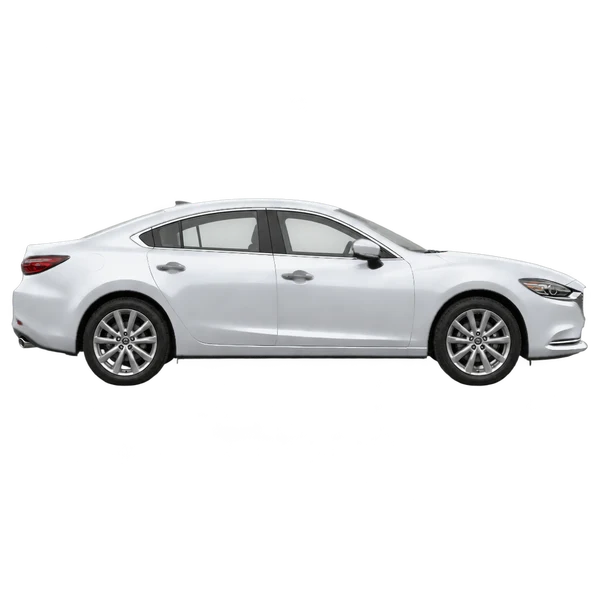 シルバーの2019 Mazda 6（側面（右向き）ビュー）