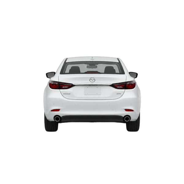 Mazda 6 2019 blanc, vue arrière