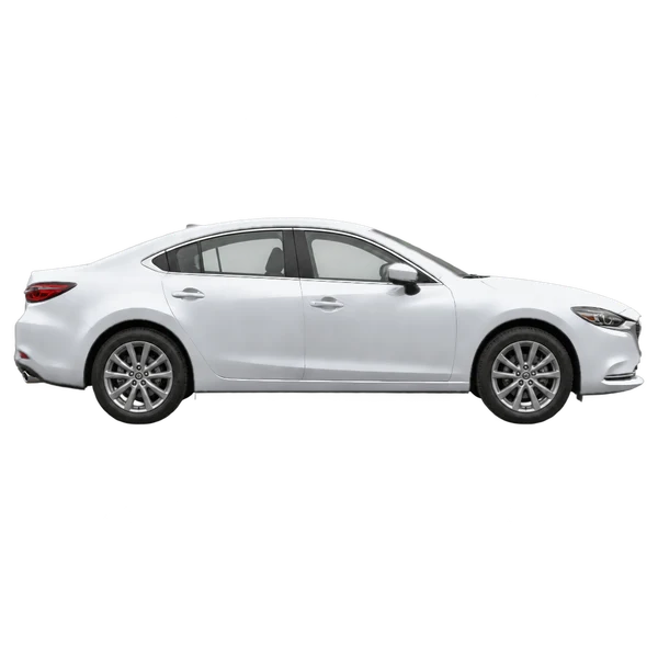 シルバーの2025 Mazda 6（側面（右向き）ビュー）
