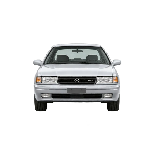 Mazda 929 1992 باللون فضي، منظر أمامي