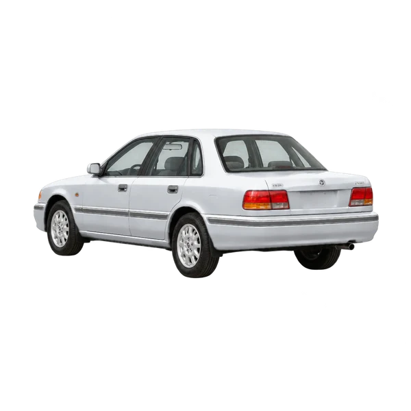 Mazda 929 1994 argent, vue trois-quarts arrière (orienté vers la gauche)