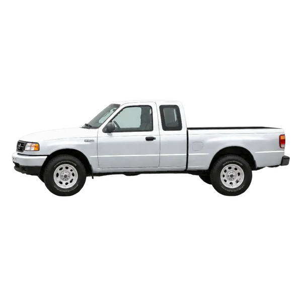 Mazda B-Series 1995 prata, vista lateral (voltada para a esquerda)