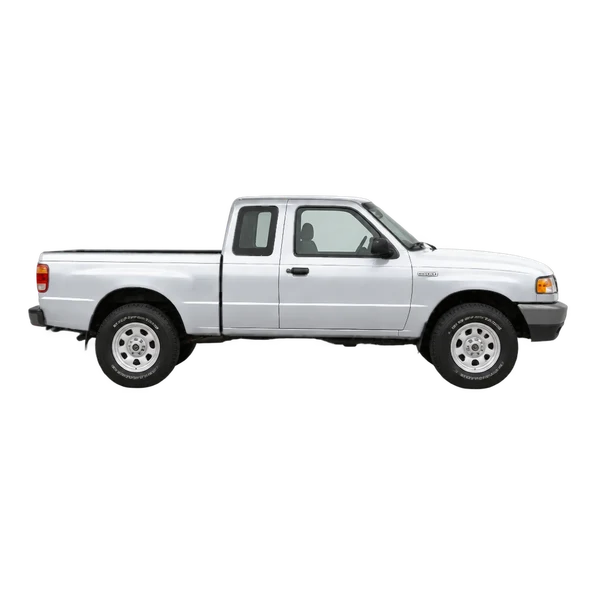 Mazda B-Series 1995 prata, vista lateral (voltada para a direita)