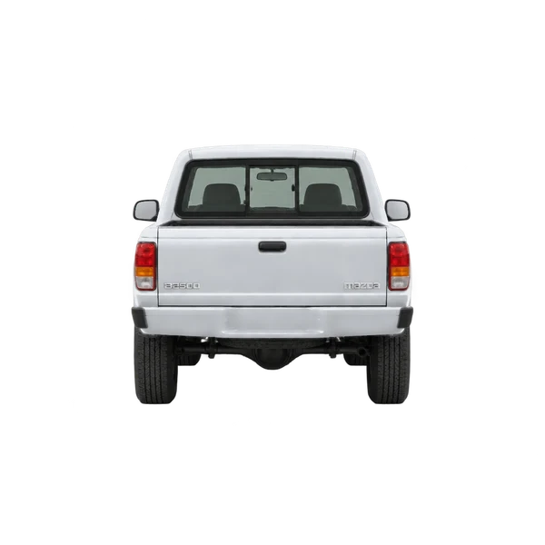 Mazda B-Series 2002 prata, vista traseira