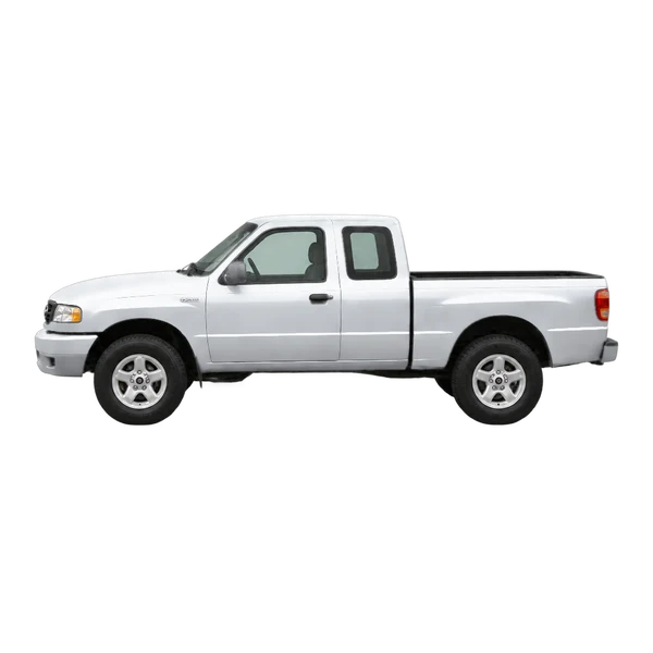 Mazda B-Series 2002 prata, vista lateral (voltada para a esquerda)
