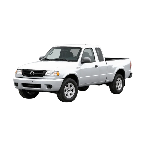 silver 2004 Mazda B-Series front three-quarter (facing left) view