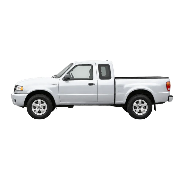 Mazda B-Series 2004 prata, vista lateral (voltada para a esquerda)