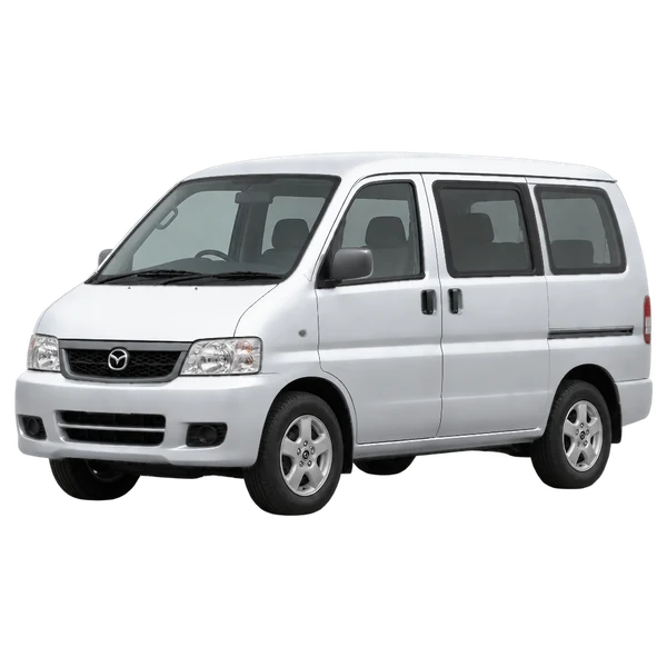 シルバーの2006 Mazda Bongo（フロントスリークォーター(左向き)ビュー）