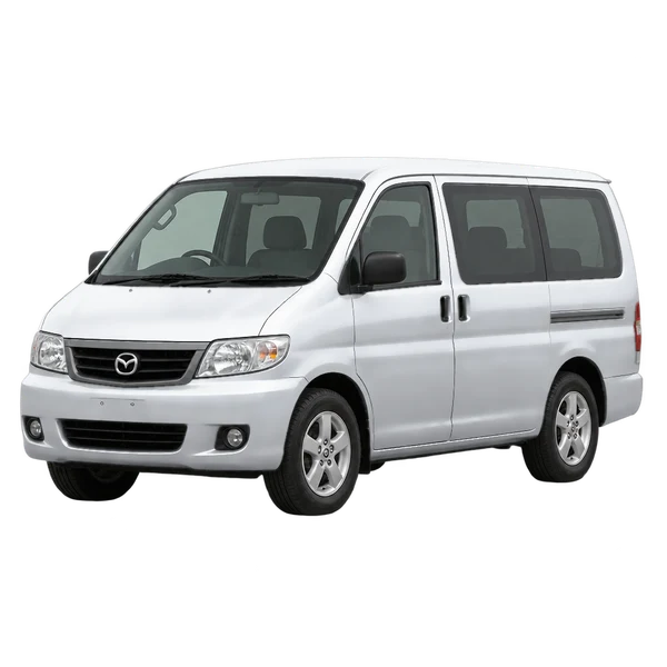 シルバーの2007 Mazda Bongo（フロントスリークォーター(左向き)ビュー）