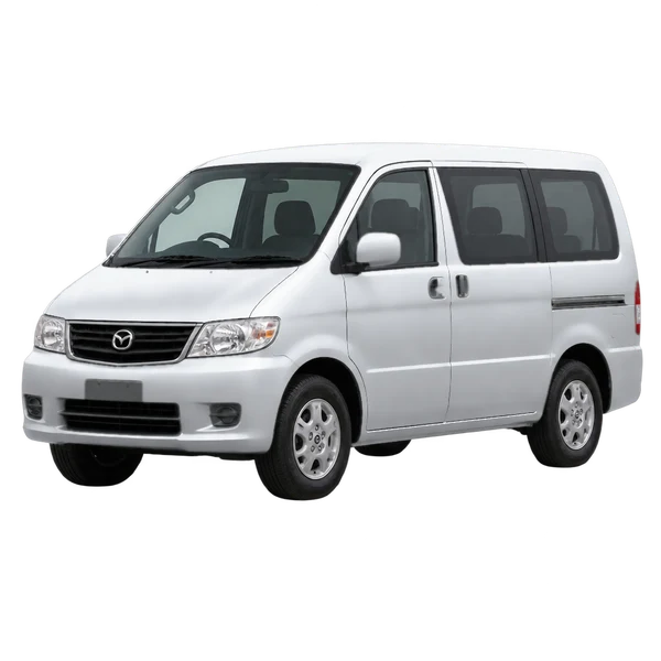シルバーの2009 Mazda Bongo（フロントスリークォーター(左向き)ビュー）