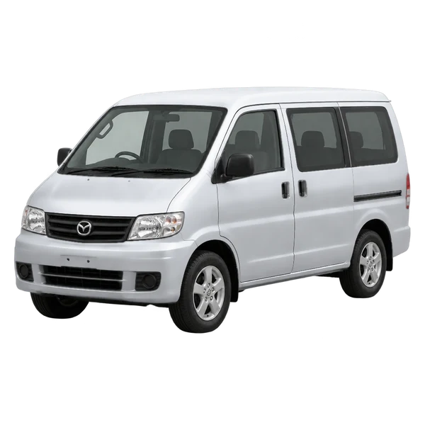シルバーの2010 Mazda Bongo（フロントスリークォーター(左向き)ビュー）