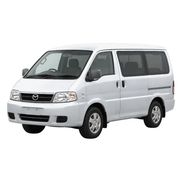 シルバーの2011 Mazda Bongo（フロントスリークォーター(左向き)ビュー）