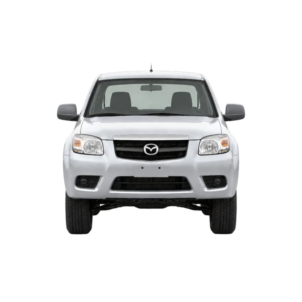 Mazda BT-50 2008 باللون فضي، منظر أمامي