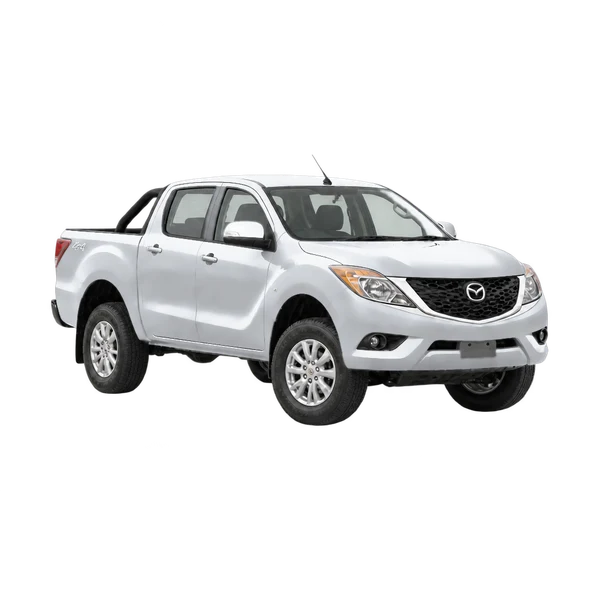 2016 Mazda BT-50 in Silber, Ansicht: Dreiviertelansicht vorne (nach rechts)