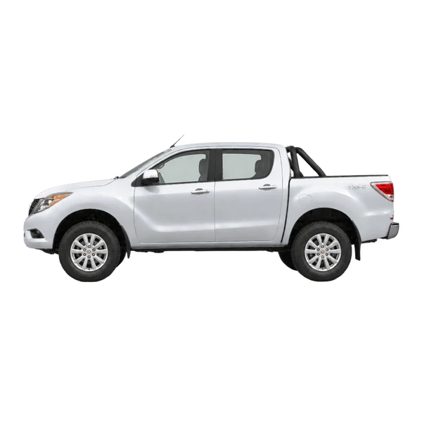 2016 Mazda BT-50 in Silber, Ansicht: Seite (nach links gerichtet)