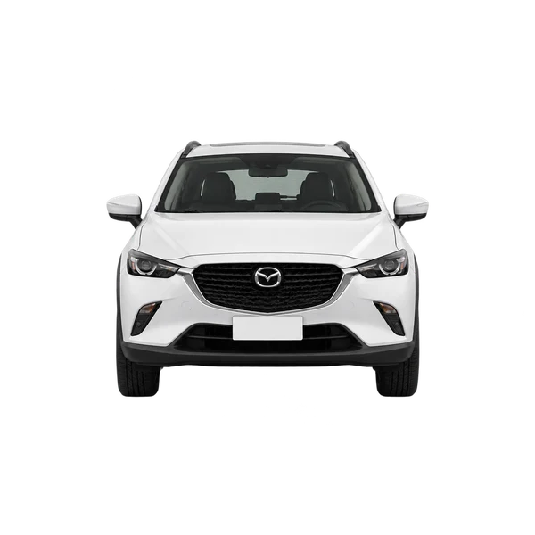 ホワイトの2025 Mazda CX-3（正面ビュー）