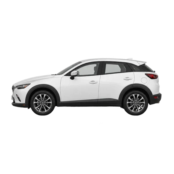 ホワイトの2025 Mazda CX-3（側面（左向き）ビュー）