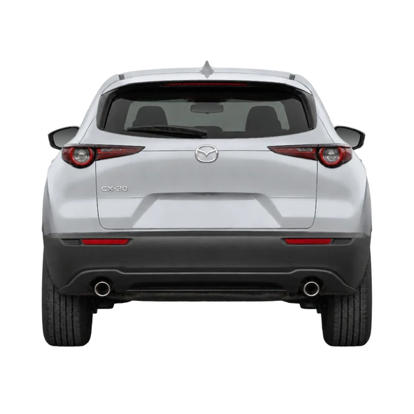 Mazda CX-30 2020 prata, vista traseira