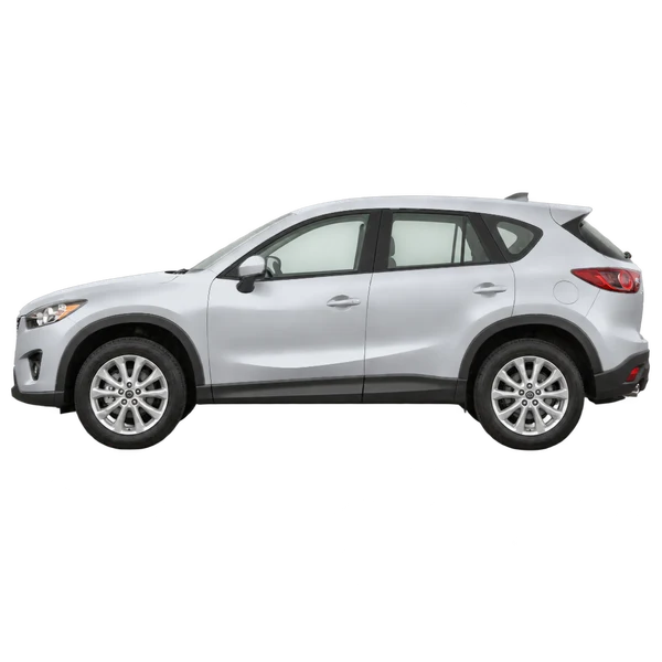 Mazda CX-5 2013 prata, vista lateral (voltada para a esquerda)