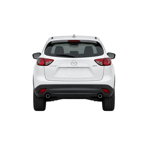 white 2013 Mazda CX-5 rear view