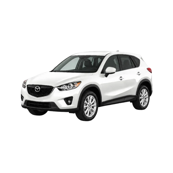 Mazda CX-5 2016 branco, vista dianteira em três quartos (voltada para a esquerda)
