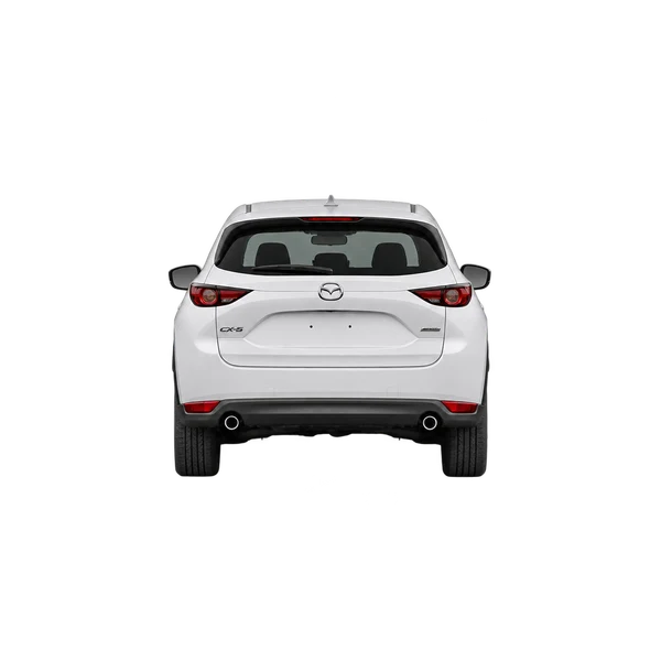 Mazda CX-5 2019 باللون أبيض، منظر من الخلف