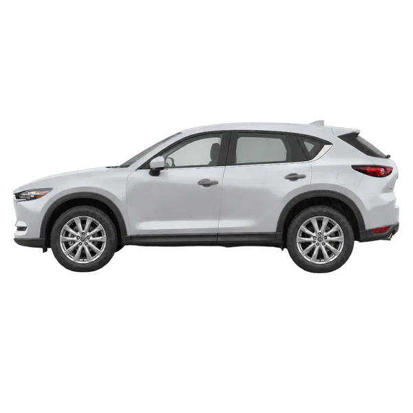 2021 Mazda CX-5 in Silber, Ansicht: Seite (nach links gerichtet)