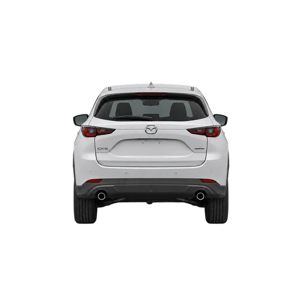 white 2023 Mazda CX-5 rear view