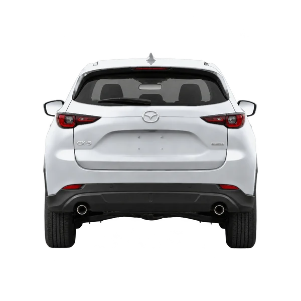 Mazda CX-5 2024 prata, vista traseira