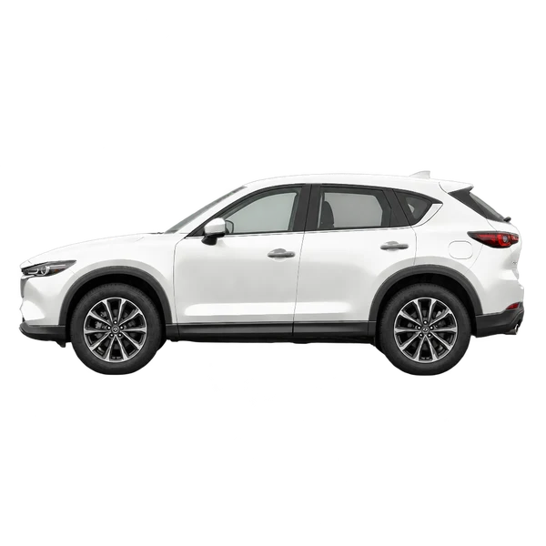 white 2026 Mazda CX-5 side (facing left) view