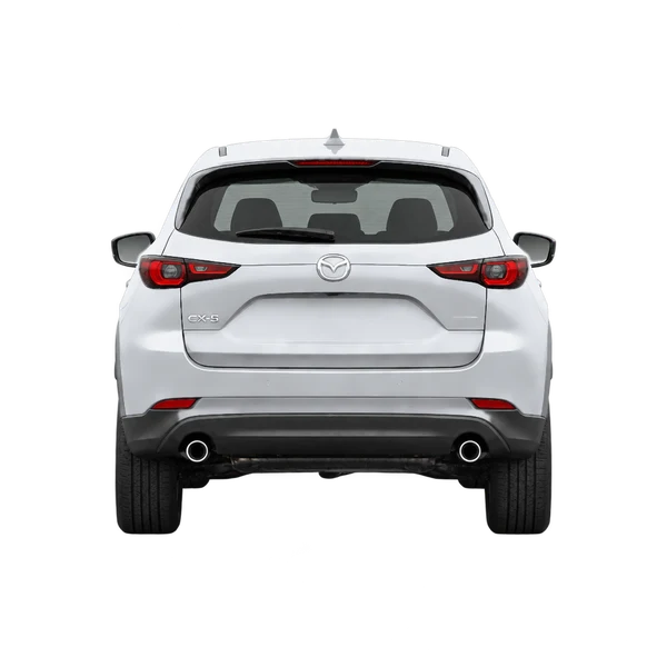 2027 Mazda CX-5 in Silber, Ansicht: Heck