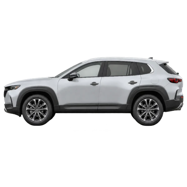 Mazda CX-50 2026 argent, vue côté (vers la gauche)