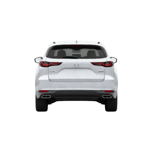 Mazda CX-60 2023 en plateado, vista trasera