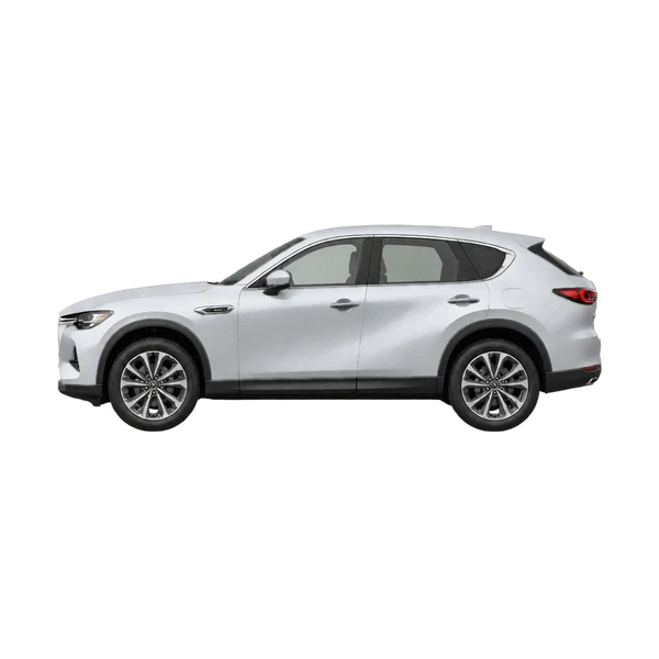 Mazda CX-60 2023 en plateado, vista lateral (mirando a la izquierda)