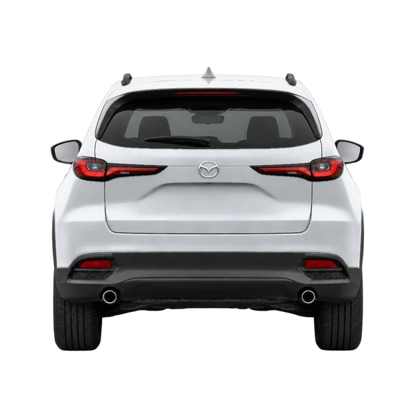 Mazda CX-70 2027 prata, vista traseira