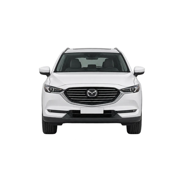 Mazda CX-8 2022 باللون أبيض، منظر أمامي