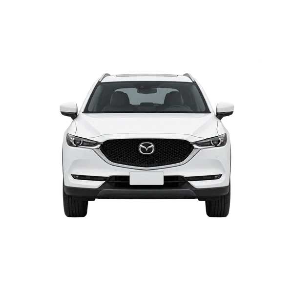 Mazda CX-8 2026 باللون أبيض، منظر أمامي