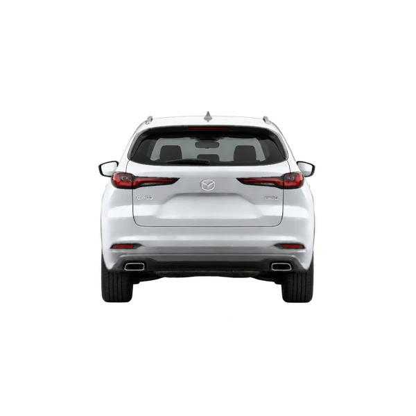 2025 Mazda CX-80 in Silber, Ansicht: Heck