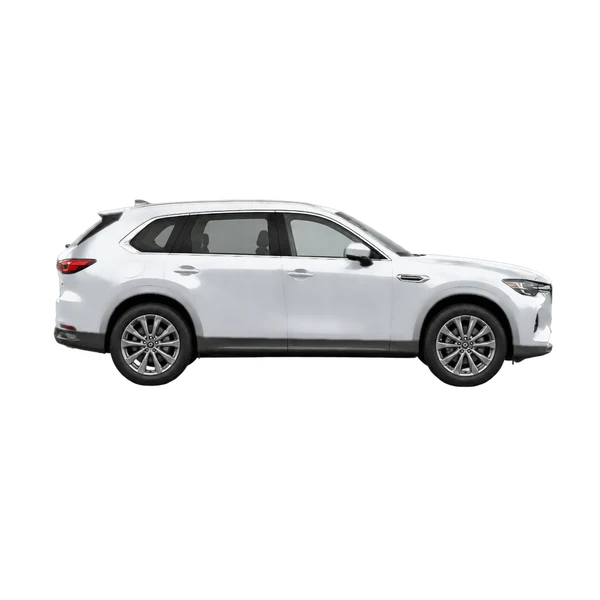 2025 Mazda CX-80 in Silber, Ansicht: Seite (nach rechts gewandt)