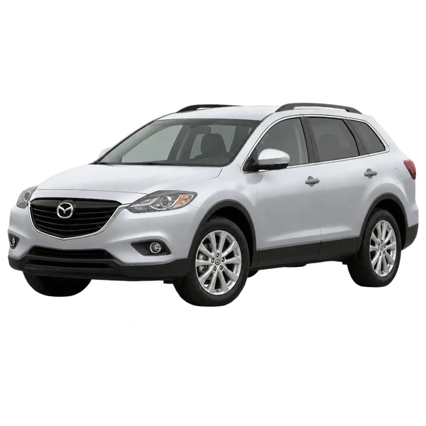 2014 MAZDA CX-9 — Front three-quarter (facing left), silver