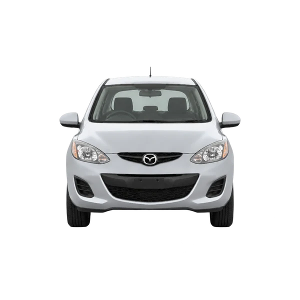 シルバーの2011 Mazda Demio（正面ビュー）