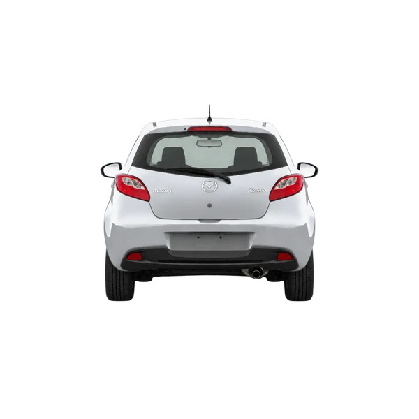 シルバーの2011 Mazda Demio（リアビュー）