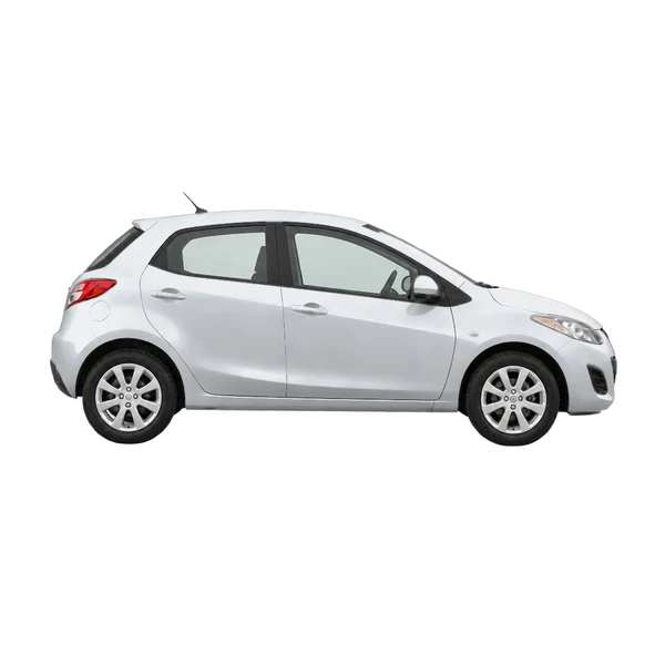 シルバーの2011 Mazda Demio（側面（右向き）ビュー）
