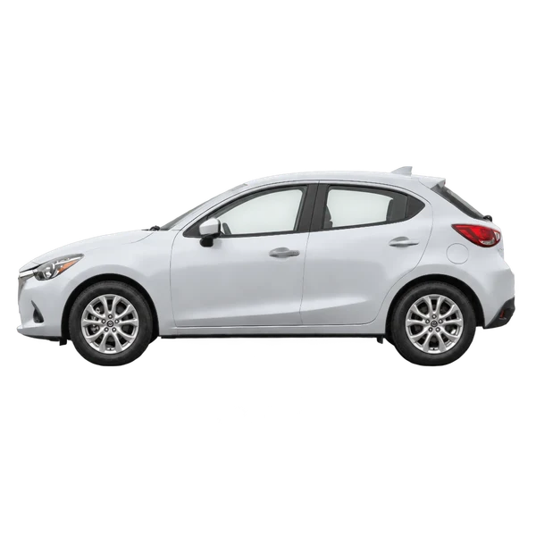 Mazda Mazda2 2019 argent, vue côté (vers la gauche)