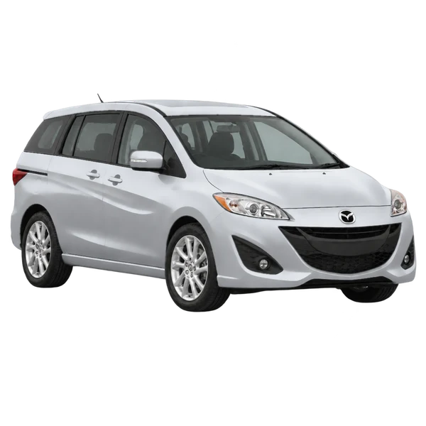 Mazda Mazda5 2015 prata, vista três quartos dianteiro (voltado para a direita)